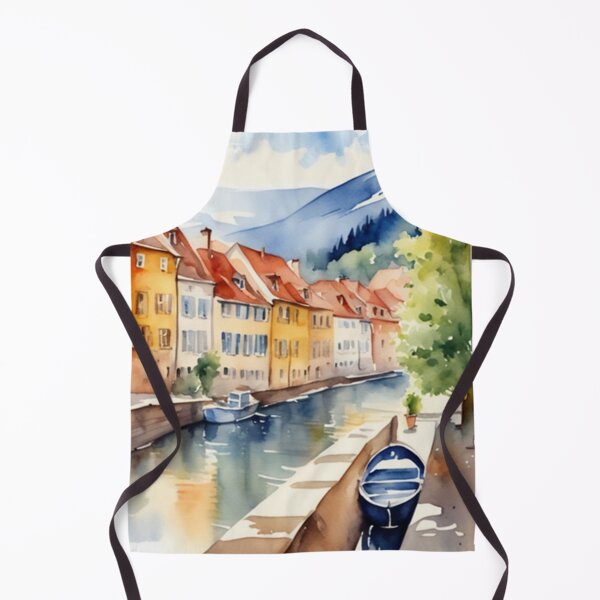 Item preview, Beautiful Watercolor Europe Landscape 25 designed and sold by Yzakreativ.