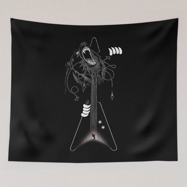 Item preview, Rock God Guitarist vs Cosmic Bear Space Battle designed and sold by 84collective.