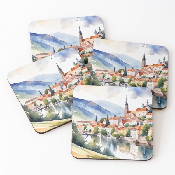 Item preview, Beautiful Watercolor Europe Landscape 26 designed and sold by Yzakreativ.