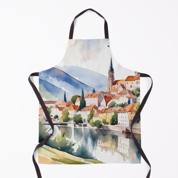Item preview, Beautiful Watercolor Europe Landscape 26 designed and sold by Yzakreativ.