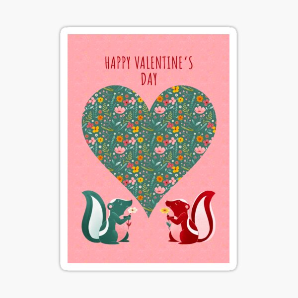 San Valentine's greeting card, San Valentine's Day Sticker