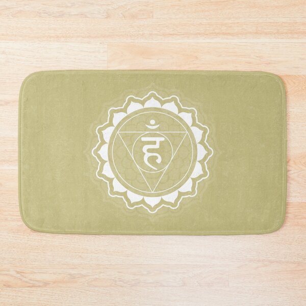 Item preview, Throat Chakra Mandala - Gold + Snow designed and sold by Irene Estelle.