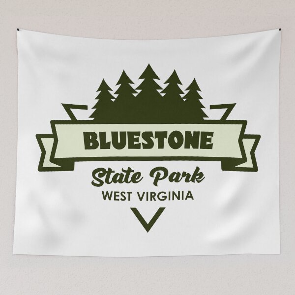 Item preview, Bluestone State Park West Virginia Trees And Ribbon designed and sold by bivenart.