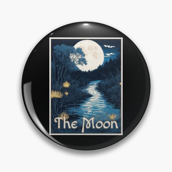 Item preview, The Moon Lake Reflection Major Arcana Card Silent Night designed and sold by Pixel Waite.
