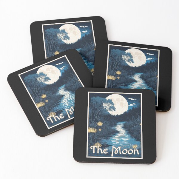 Item preview, The Moon Lake Reflection Major Arcana Card Silent Night designed and sold by Pixel Waite.
