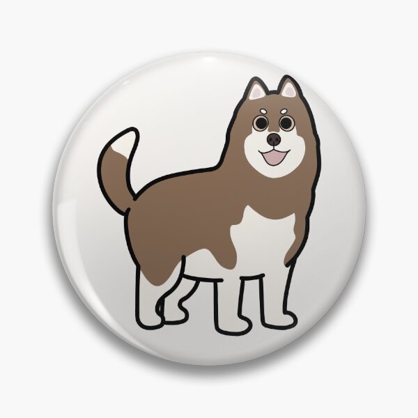 Item preview, Fluffy Husky (brown and white) designed and sold by carollee-art.