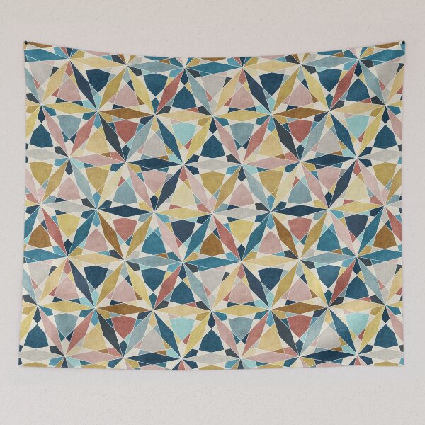 Item preview, Modern Geometric Kaleidoscope Quest Pattern designed and sold by micklyn.