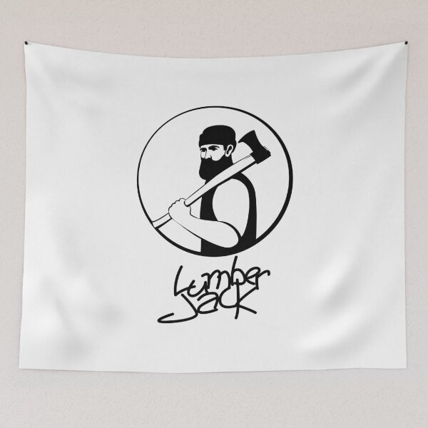 Item preview, Logo lumberjack  black white designed and sold by wectorworld.