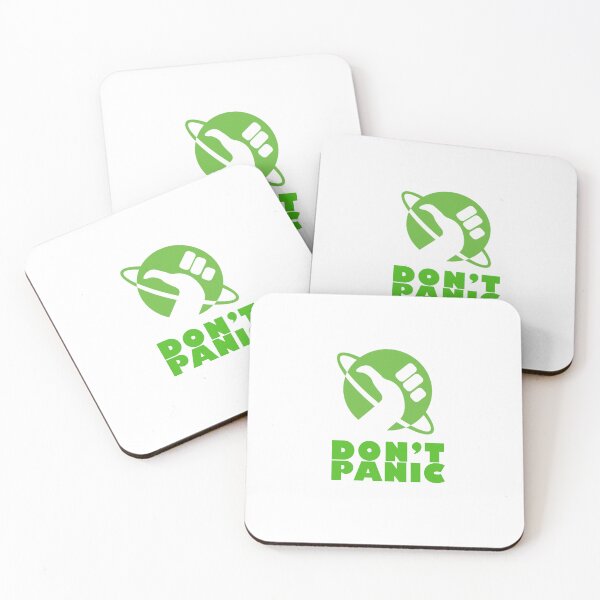 Item preview, Don't Panic (Green) designed and sold by thefandomfiend.