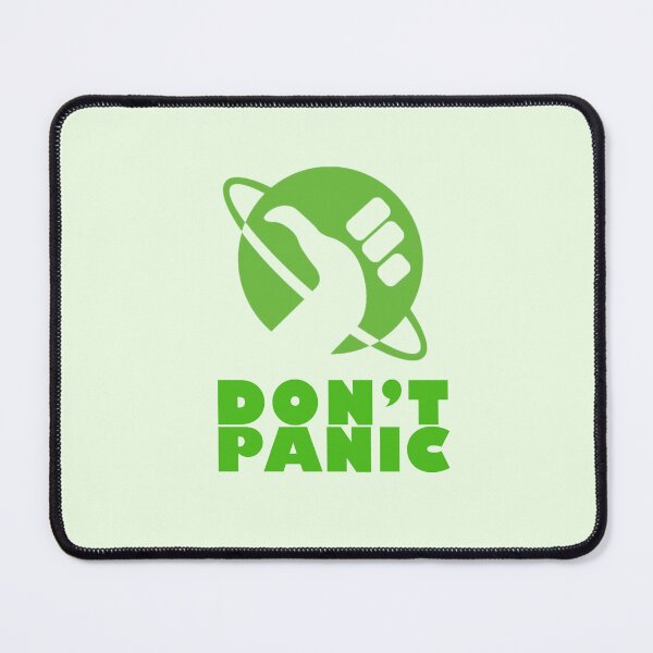 Item preview, Don't Panic (Green) designed and sold by thefandomfiend.