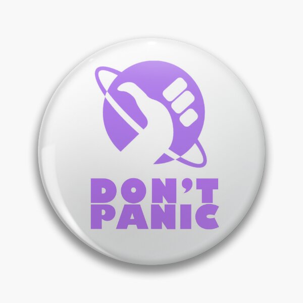 Item preview, Don't Panic (Purple) designed and sold by thefandomfiend.