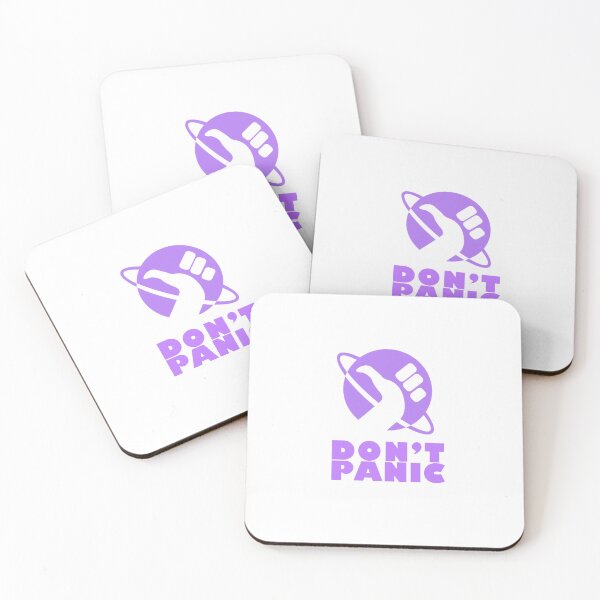 Item preview, Don't Panic (Purple) designed and sold by thefandomfiend.