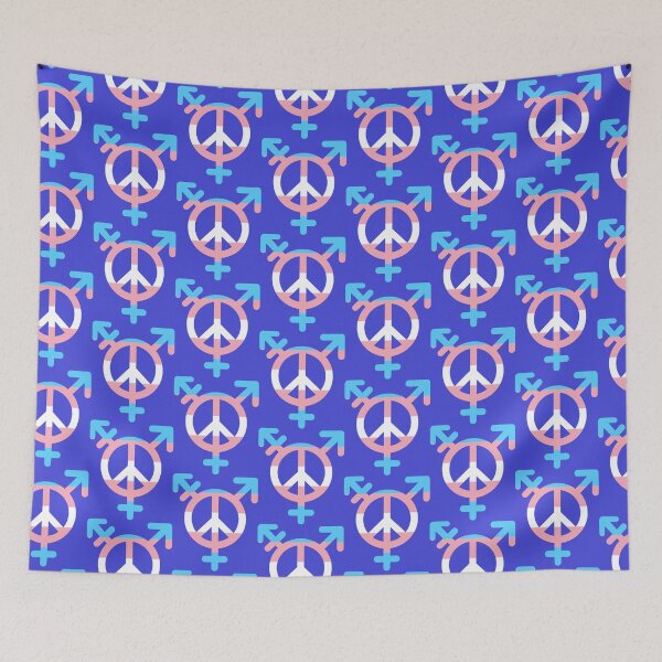 Item preview, Peace, Love, and Transgender Unity Symbol designed and sold by PrideDownUnder.