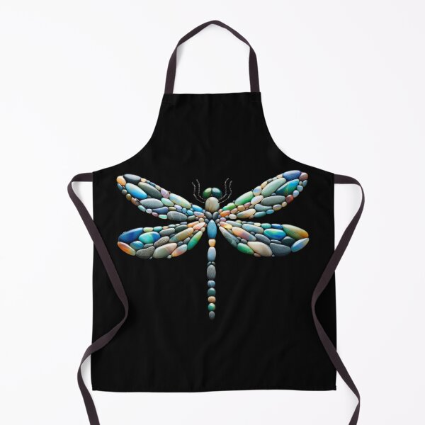 Item preview, Oceanic Palette Pebble Art Dragonfly designed and sold by MachineDesigned.