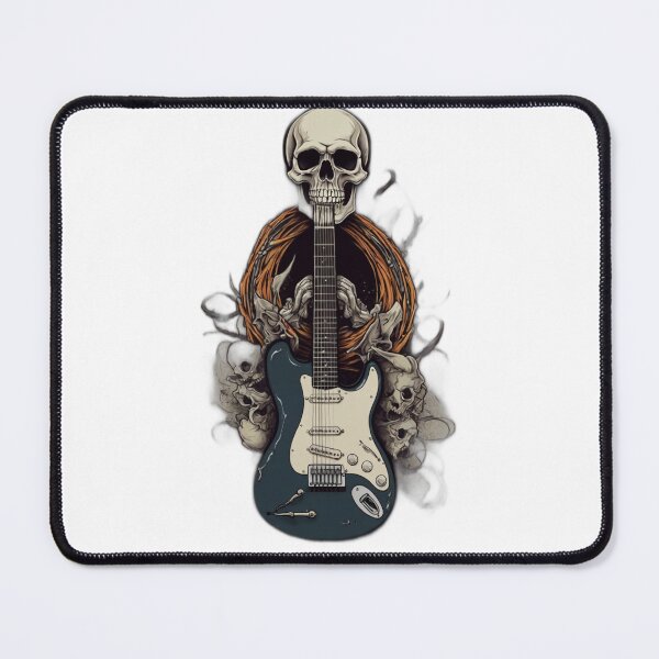 Item preview, Rock & Roll Revival: Unleash Your Inner Rebel with Skull & Guitar designed and sold by artistmagicshop.