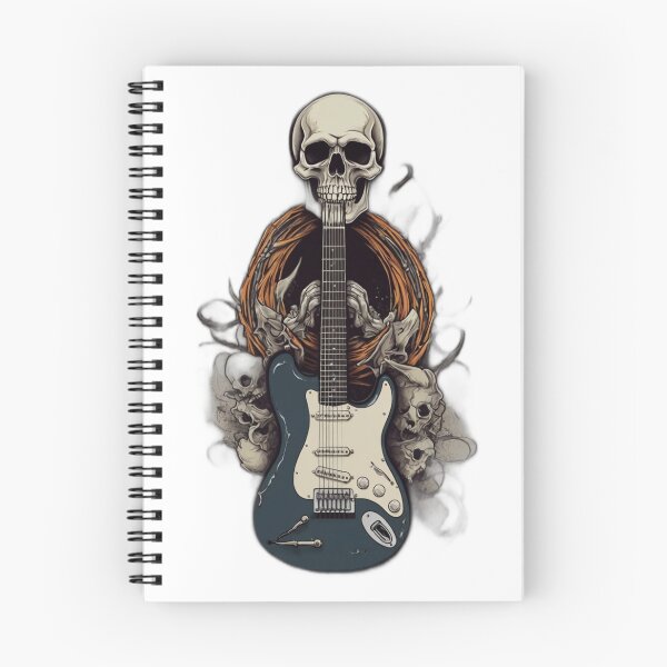 Item preview, Rock & Roll Revival: Unleash Your Inner Rebel with Skull & Guitar designed and sold by artistmagicshop.