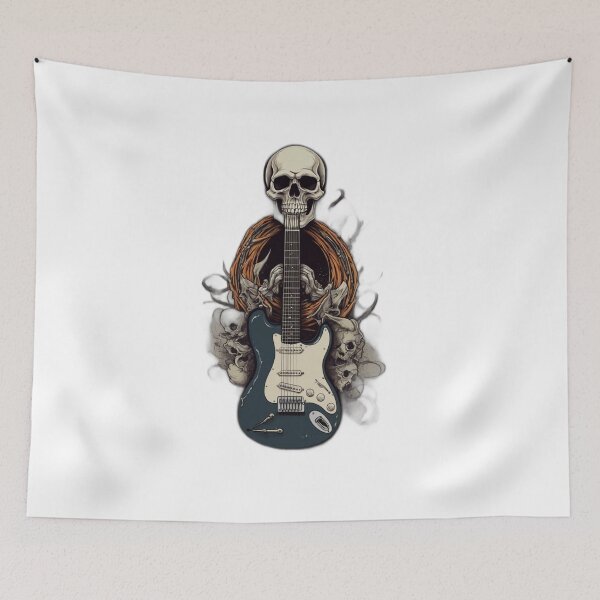 Item preview, Rock & Roll Revival: Unleash Your Inner Rebel with Skull & Guitar designed and sold by artistmagicshop.