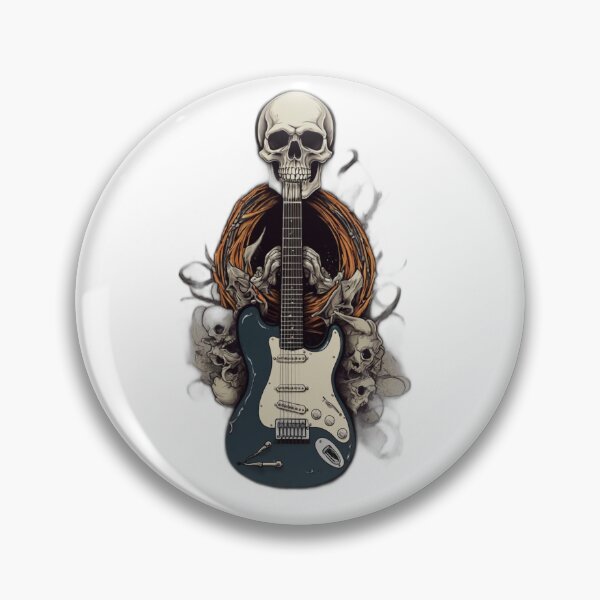 Item preview, Rock & Roll Revival: Unleash Your Inner Rebel with Skull & Guitar designed and sold by artistmagicshop.