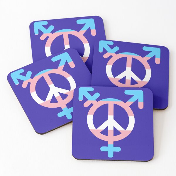 Item preview, Peace, Love, and Transgender Unity Symbol designed and sold by PrideDownUnder.