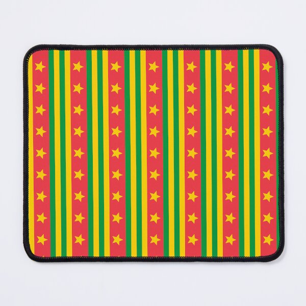 Item preview, Yellow Green Red Star Stripe Vertical Cameroon Flag Language Central Africa Strong Pattern designed and sold by PenguinForests.