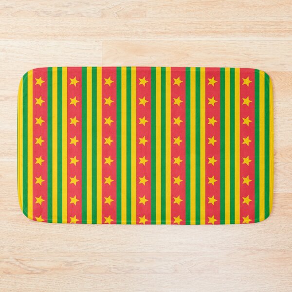 Item preview, Yellow Green Red Star Stripe Vertical Cameroon Flag Language Central Africa Strong Pattern designed and sold by PenguinForests.