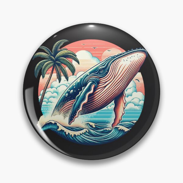 Item preview, Pacific Humpback Whale Breaching Water designed and sold by HippieFarms11.
