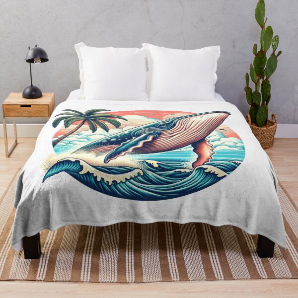 Item preview, Pacific Humpback Whale Breaching Water designed and sold by HippieFarms11.