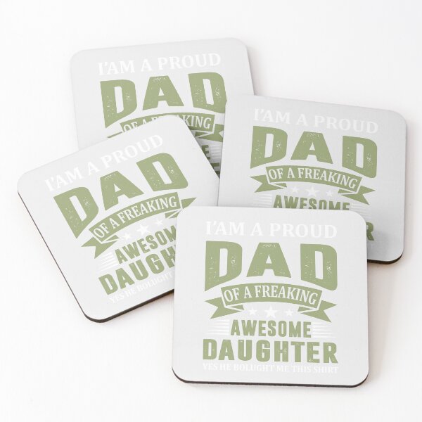 Item preview, I Am A Proud Dad of Awesome Daughter Fathers & Daughter Day designed and sold by roboartpixel.