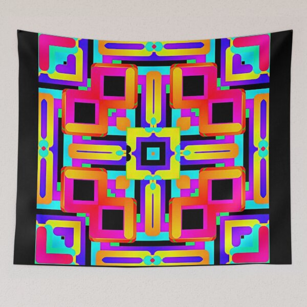 Item preview, Colorful Block Pattern #2 designed and sold by SuperMoniHalo.