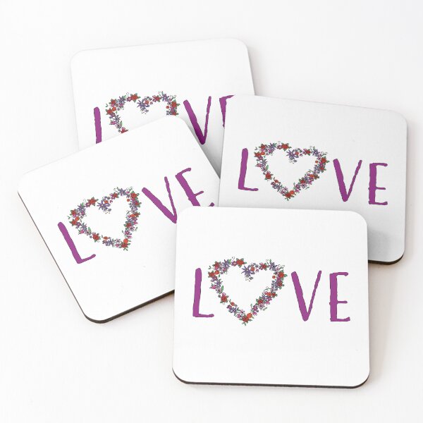 Item preview, Font “Love” with flower heart designed and sold by Karin Schön.