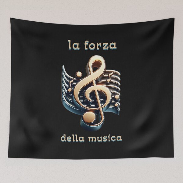 Item preview, the forza della musica. Design with a meaningful saying in Italian designed and sold by Pflugart.