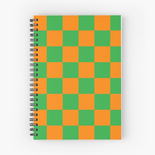 Aperçu de l'œuvre damier vert orange créée et vendue par NESIHO.