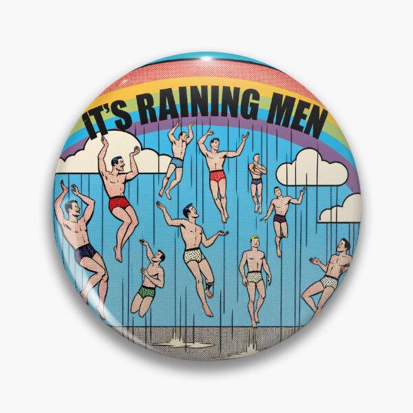 Item preview, It's Raining Men, Hallelujah - Vintage Comic Style Artwork designed and sold by SaiwaiMiyuki.