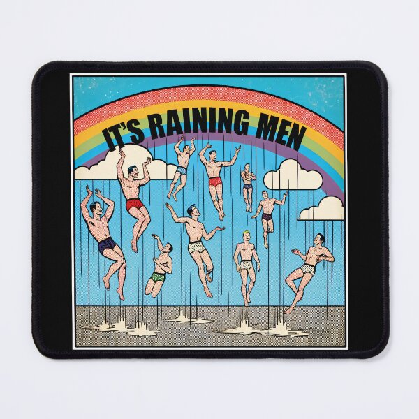 Item preview, It's Raining Men, Hallelujah - Vintage Comic Style Artwork designed and sold by SaiwaiMiyuki.