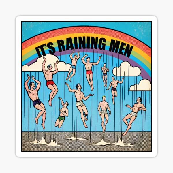 It’s raining shell casings funny graphic design | Sticker