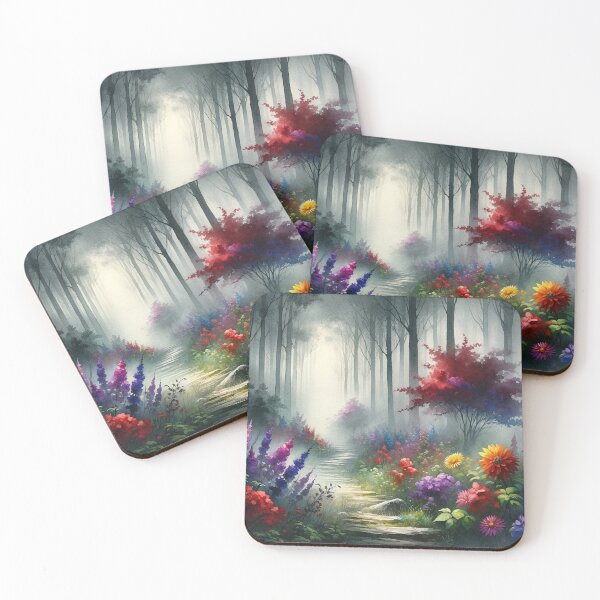 Item preview, Mysterious atmosphere of fog-covered forest designed and sold by CardsStudio.