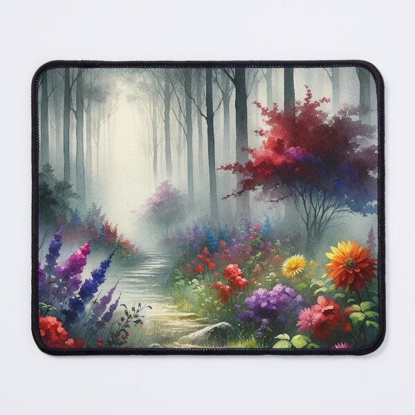 Item preview, Mysterious atmosphere of fog-covered forest designed and sold by CardsStudio.