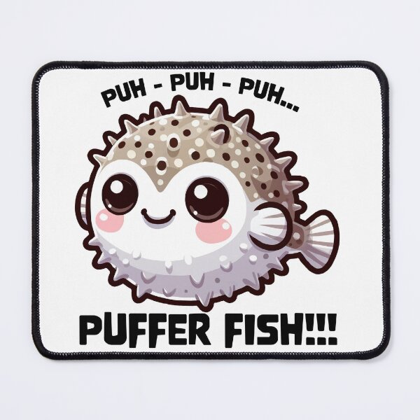 Artikelvorschau, Puh Puh Puh Kugelfisch! entworfen und verkauft von Angry Swan Designs.