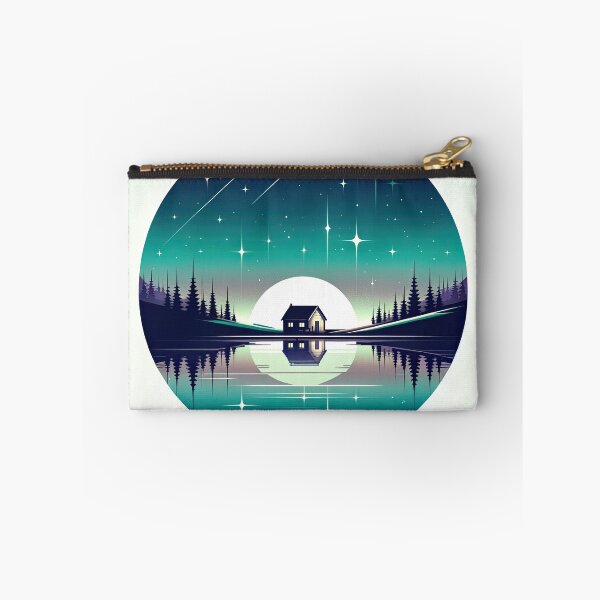 Item preview, Serene Lakeside Cabin Under Starlit Sky designed and sold by SunkenCost.