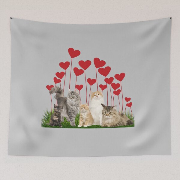 Item preview, Happy Valentine's day _ cats designed and sold by Jemsruk.