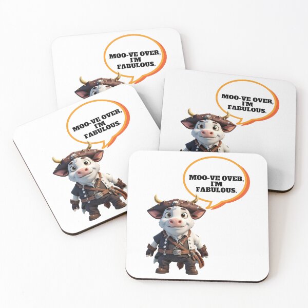 Item preview, Moo-tastic Makeover! Moo-Shine the Pirate Cow Sails into Style designed and sold by RvinJo8.