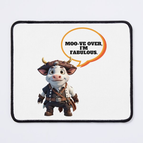 Item preview, Moo-tastic Makeover! Moo-Shine the Pirate Cow Sails into Style designed and sold by PING 999 STUDIO.