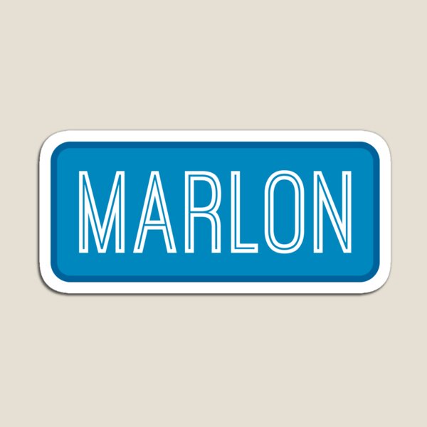 Vista previa del artículo con la obra «Nombre de Marlon», diseñado y vendido por Jeallan Designs.