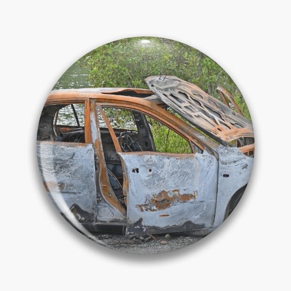 Item preview, Burnt out car designed and sold by Doug Cliff.