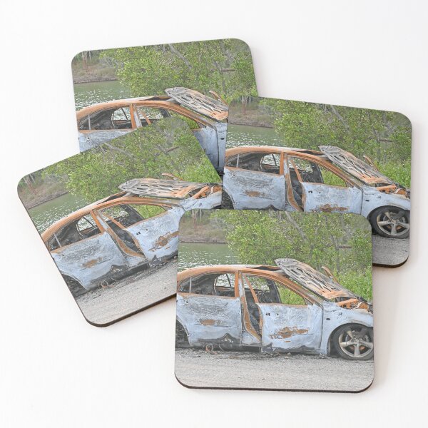 Item preview, Burnt out car designed and sold by Doug Cliff.
