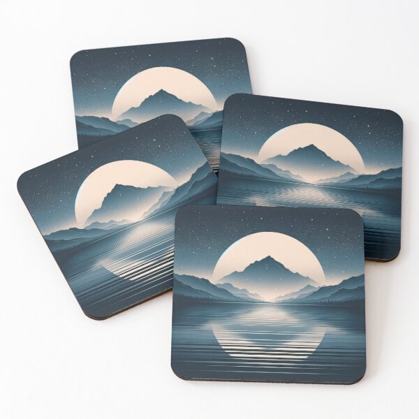 Item preview, Serene Lake Under Starry Sky designed and sold by SunkenCost.