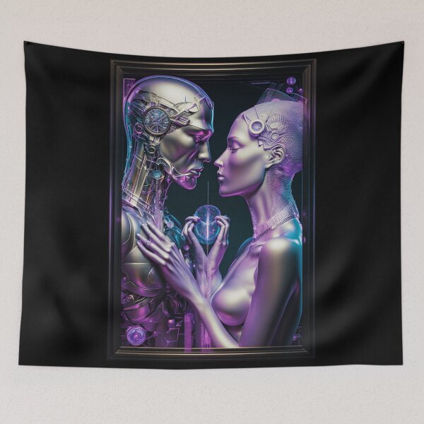 Item preview, Robotic love t-shirt designed and sold by Mickeymouse2023.