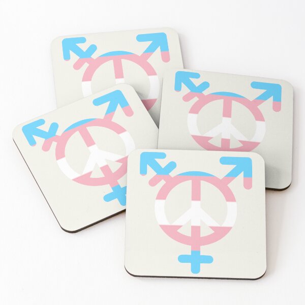 Item preview, Peace, Love and Transgender Unity Symbol designed and sold by PrideDownUnder.