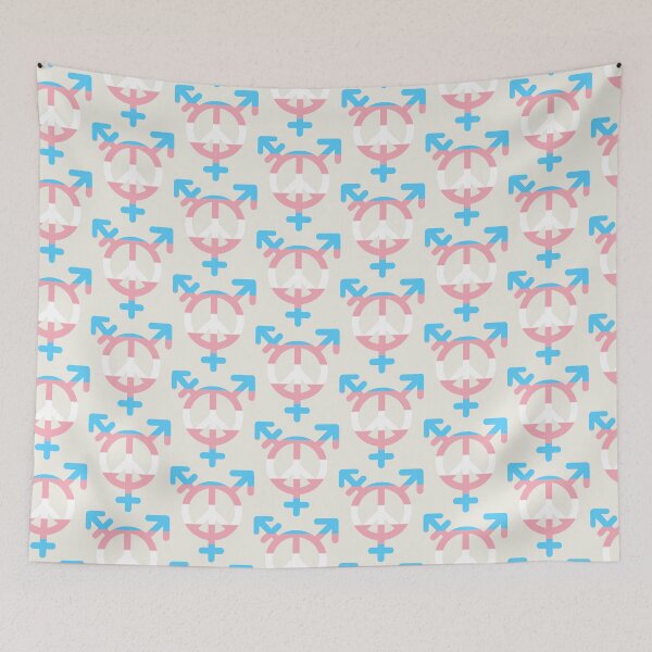 Item preview, Peace, Love and Transgender Unity Symbol designed and sold by PrideDownUnder.