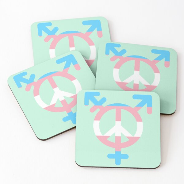 Item preview, Peace, Love, and Transgender Unity Symbol designed and sold by PrideDownUnder.